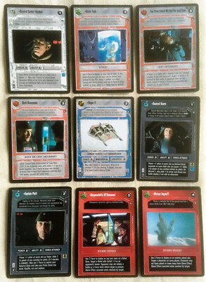 EINZELNE SELTENE KARTEN Hoth - Star Wars CCG Limited Black M/NM (Decipher 1996)