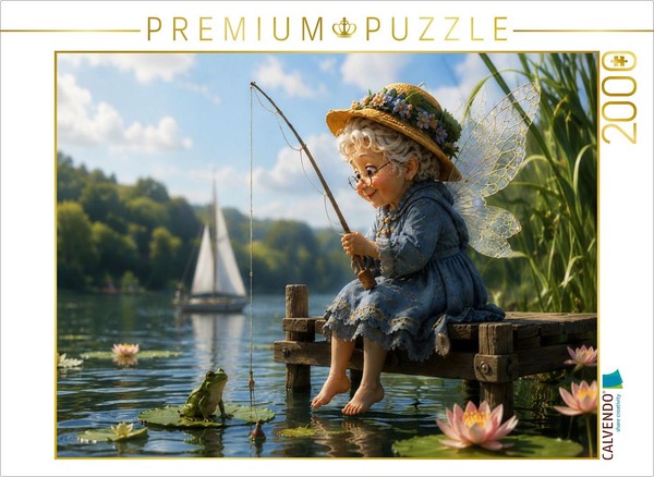 Calvendo Puzzle By The Quiet Lake | 2000 Pieces, Finished Size 35.4 × 26.4 In (9-image