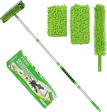 Ceiling Fan Cleaner Duster with 6Ft Extension Pole & Reusable Microfiber