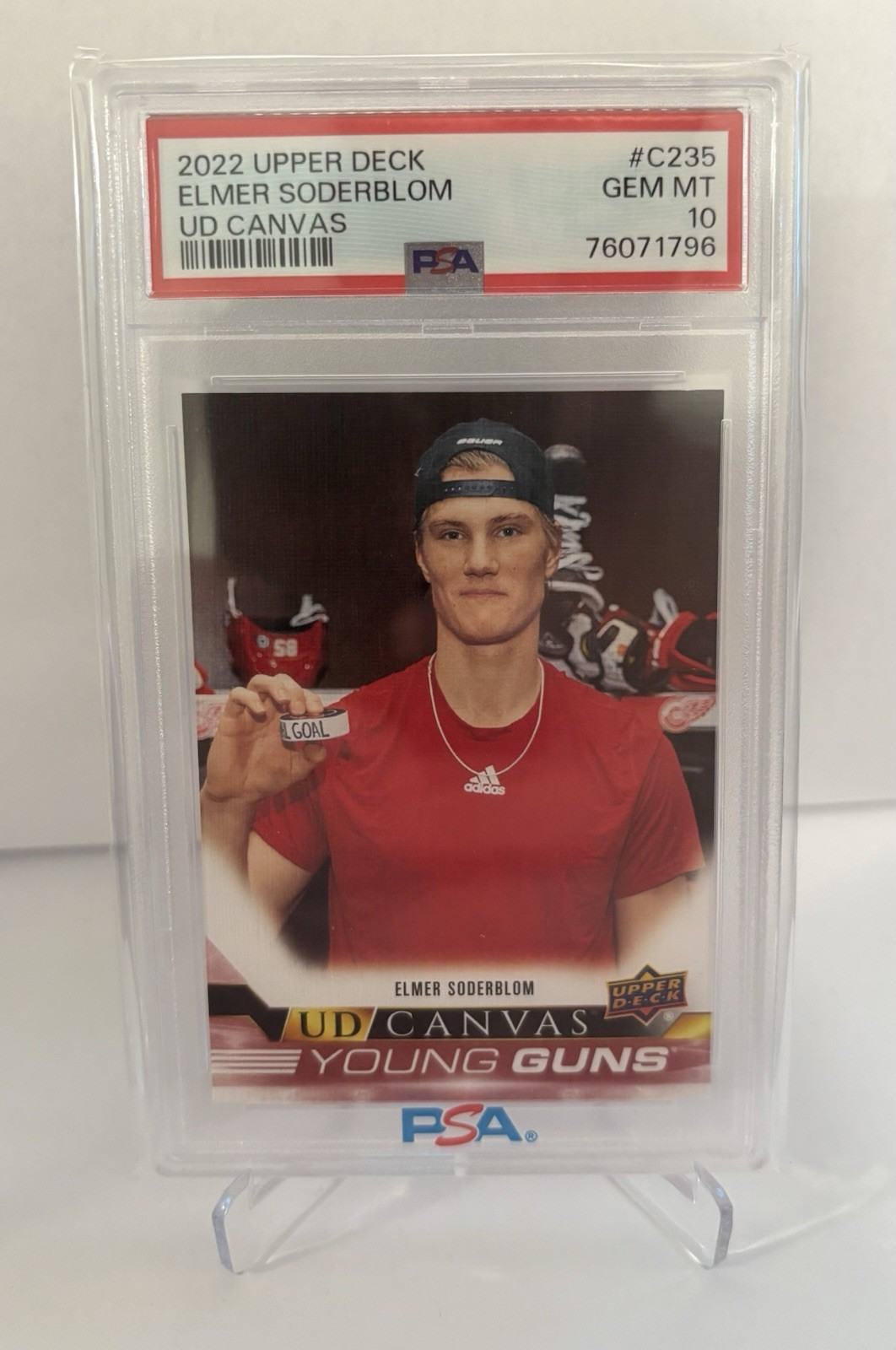 2022-23 Upper Deck  ELMER SODERBLOM Canvas Young Guns #C235 Psa 10