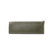 Slip-on Leather Pencil Case, Large Capacity, Genuine Leather, Rio Zipper Pencil