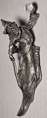 Vintage Gallo 5'' Flying Wizard Pewter Figurine