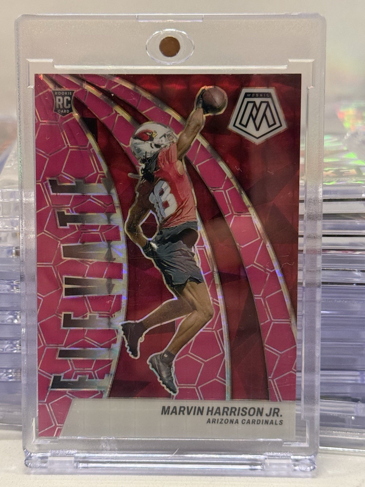 2024 Mosaic Marvin Harrison Jr RC Pink Fluorescent 6/10 Elevate #2 SSP 🔥