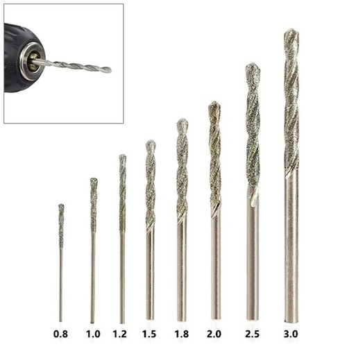 Drill Bits Power Tool Replacement Set 8 Piece Accessories Coated Multi ...