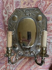 Beautiful Vintage Brass double-arm wall sconce. 