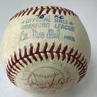 1976 Kansas City Royals  Team Signed MLB Baseball, 7 Signatures
