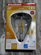 Sylvania St19 Led Edison Bulb 60w 800 Lumens Dimmable Lot Of 6