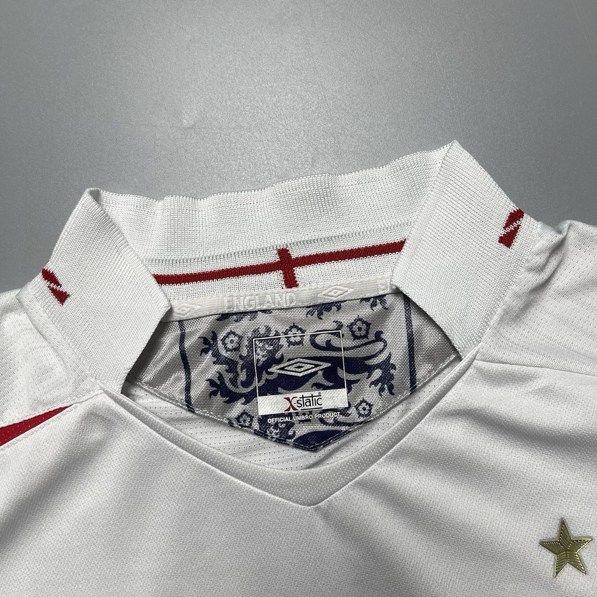 ENGLAND UMBRO 2006 WORLD CUP FOOTBALL SOCCER HOME JERSEY #7