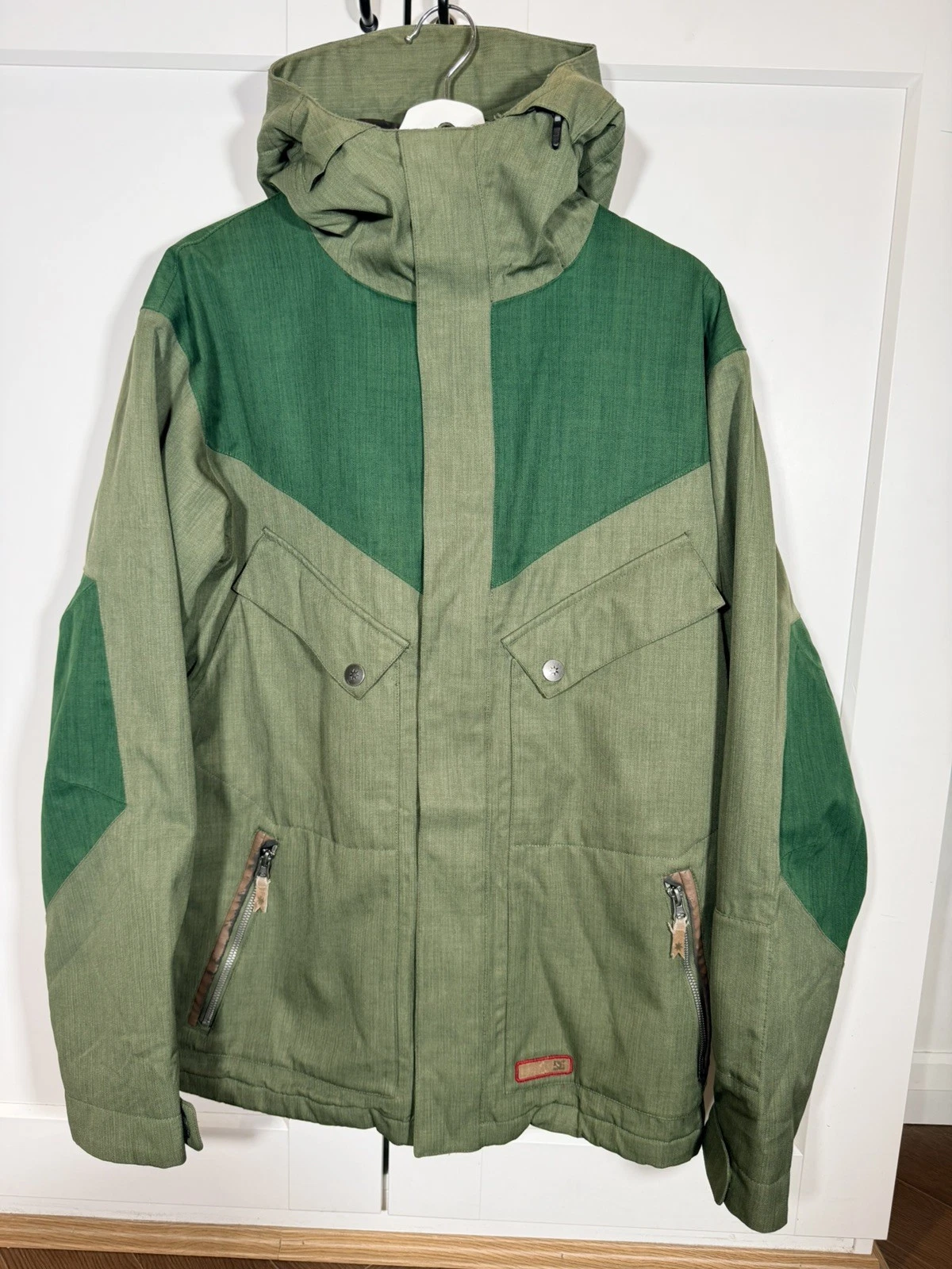 DC Shoes Snow Jacket Men S 10K Waterproof Ski Snowboard Green Insulated Coat