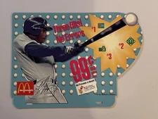 Griffey Jr 1992 McDonald’s Pin 12” X 9” Cardboard Store Display Header