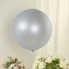 5 SILVER 36" Biodegradable Latex Balloons Party Wedding Event Decorations Sale