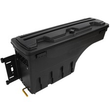 Lockable Black Tool Box For Jeep Gladiator 2020-2023 Rear Wheel Well Driver Side Lockable Black Tool Box For Jeep Gladiator 2020-2023 Rear Wheel Well Driver Side