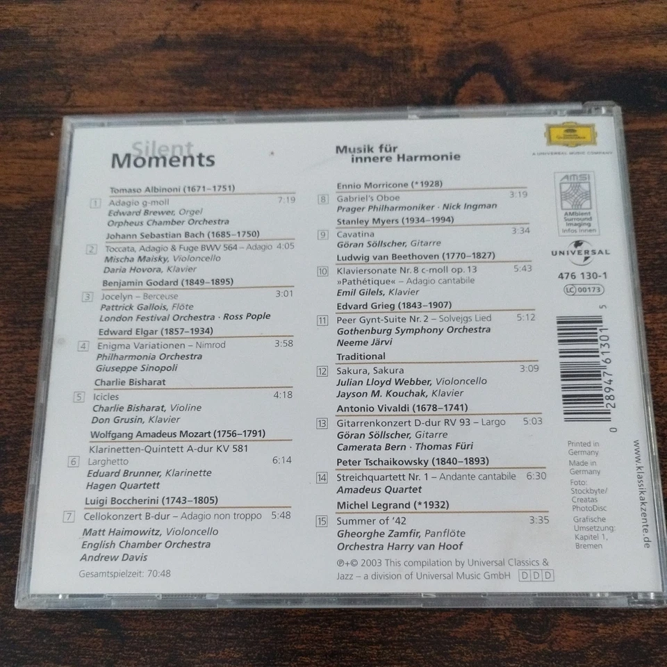 Silent Moments - Musik Für Innere Harmonie (Eloquence... | CD | Zustand sehr gut - Bild 2 von 2