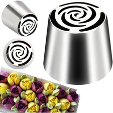 Extra large piping tips, large russian piping tips stainless steel flo