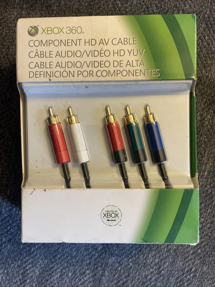 Новый Microsoft Xbox 360 компонент HD AV кабель OEM в заводской упаковке B4V-00004 - Изображение 3 из 4