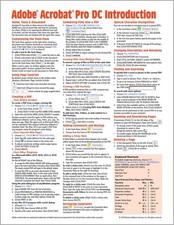 Adobe Acrobat Pro DC version 2019 Introduction Quick Reference Guide Cheat Sh