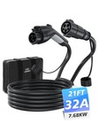 EVDANCE 32A J1772 EV Extension Cable 21FT Durable Weatherproof Charging Cord