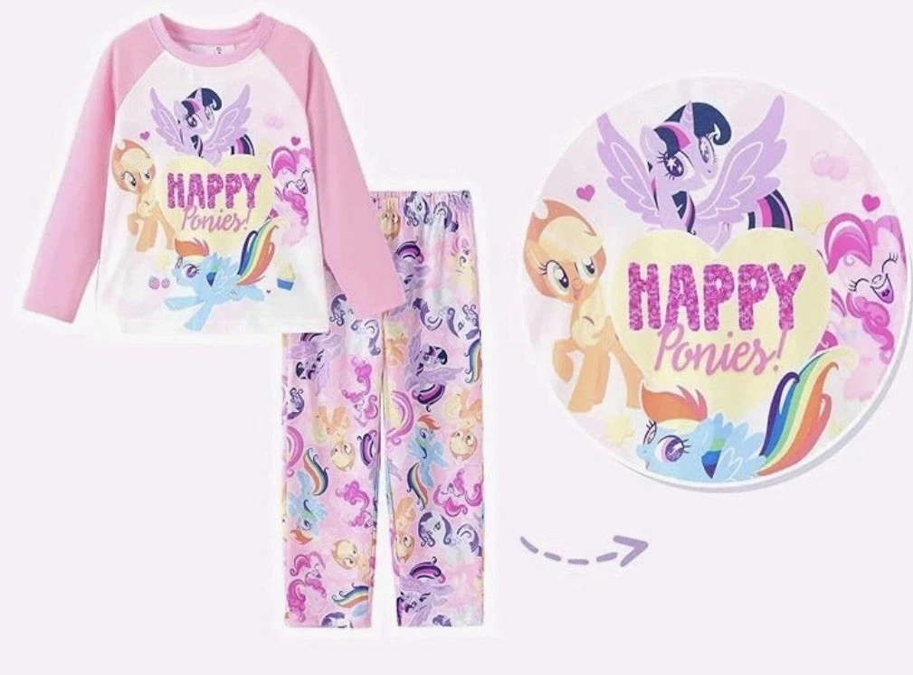 Friboo MY LITTLE PONY PYJAMA SET 2 PACK - Pyjama - light pink/off-white/rose clair