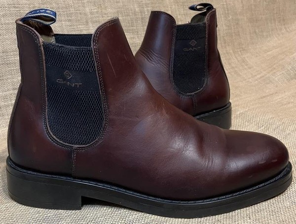 Men Gant Boots Burgundy Leather 44