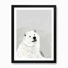 Polar Bear 9 Art Print Framed Wall  Framed Wall Art Poster Canvas Print Picture