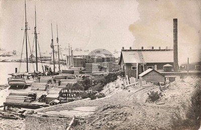 Singapore in 1869, Near Saugatuck MI Michigan 1910 RPPC Photo Postcard COPY