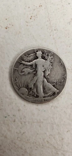 1941 Walking Liberty Half Dollar Silver Coin #A