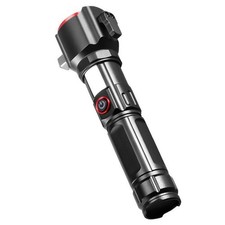Zoom LED Flashlight Built-in Power Bank Adjustable Focus Spotlight Mode