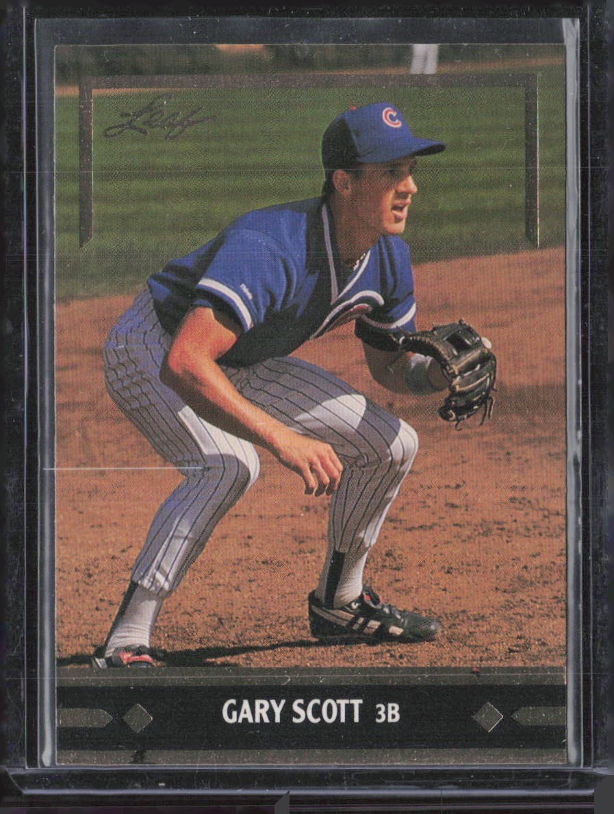 1991 Leaf Gold Leaf Rookies #BC4 Gary Scott RC - Chicago Cubs - MINT