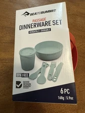 Sea to Summit Passage Dinnerware Set 6 Piece Backcountry Camping Backpacking 