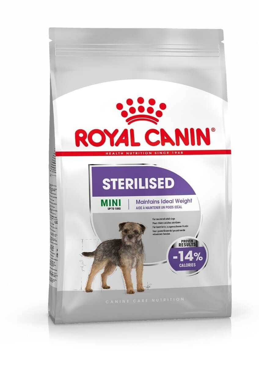 Royal Canin Mini Sterilised Care Adult Increased Protein Low Fat Dog Food  8kg