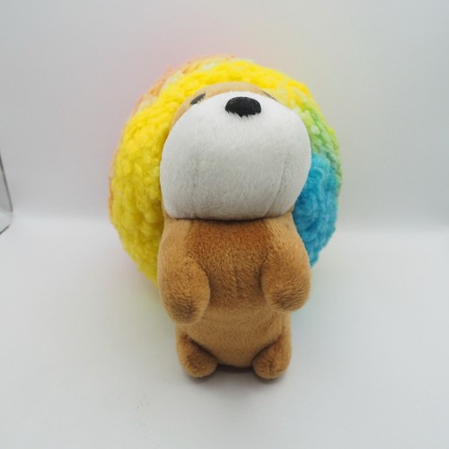 Afro Ken Rainbow Dog C1706 San-x Plush 8" Missing Mouth Toy Doll japan AfroKen - Picture 8 of 10