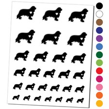 Cavalier King Charles Spaniel Dog with Heart Temporary Tattoo Set