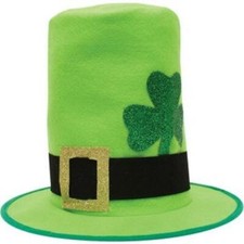 St Patricks Day Shamrock Hat w/Buckle Adult Size Fits Most Party Supplies
