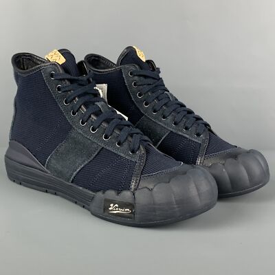 VISVIM Size 10.5 Navy Mixed Material Lanier High-Top 