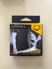 Manga de brazo de recuperación de compresión de béisbol negra Evoshield WB6005801