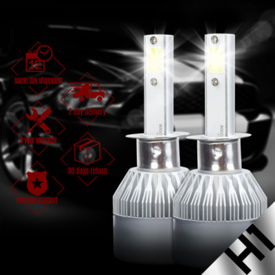 H1 388W 38800LM CREE LED Headlight Kit High or Low Beam Bulb Xenon 6000K Power