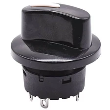 HQRP Rotary Switch with Knob 120V 8A 1-Pole 7-Way SP7T