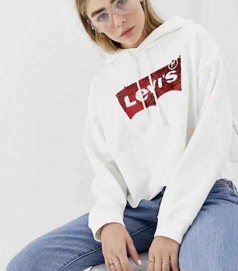 Levis crop hoodie hot sale