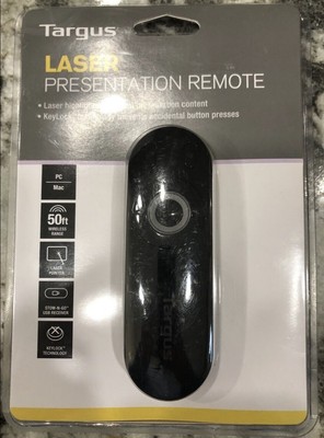 Targus Laser Presentation Remote with Key Lock Technology to Lock Non-Essential