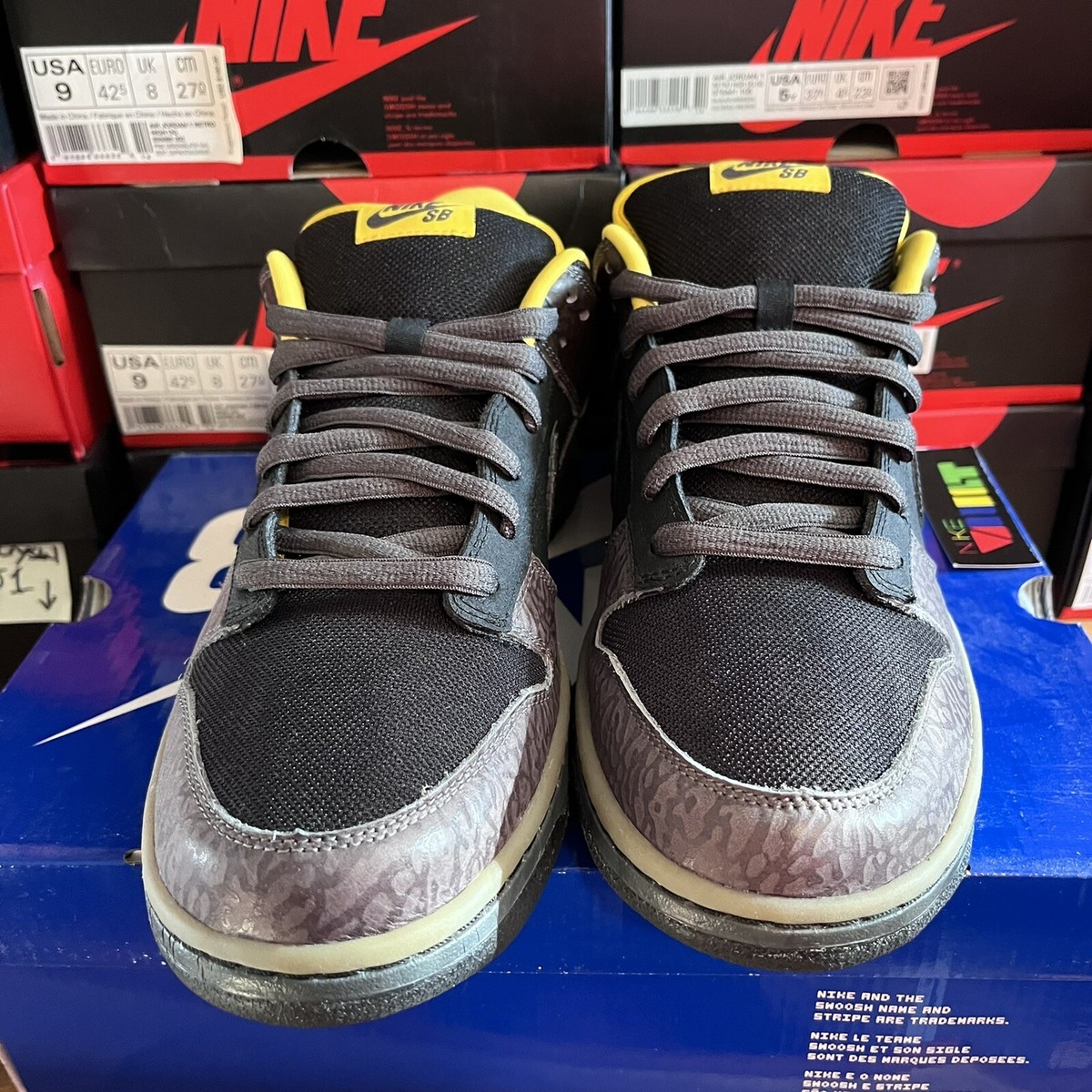 Size 12 - Nike Dunk Premium SB Low Yellow Curb for sale online | eBay