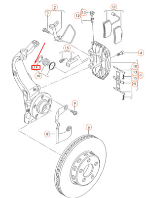 NEU AUDI A8 D2 FRONT FIXED CALLIPER DICHTUNG SET 4D0615507 