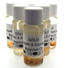 Gold Magickal Herbal Oil Wealth and Success