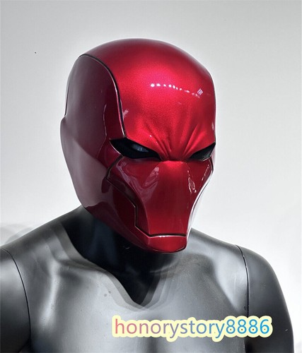 Batman Red Hood Jason Todd Helmet FRP Mask Cosplay Prop Eyes Glowing Wearable - Picture 7 of 7