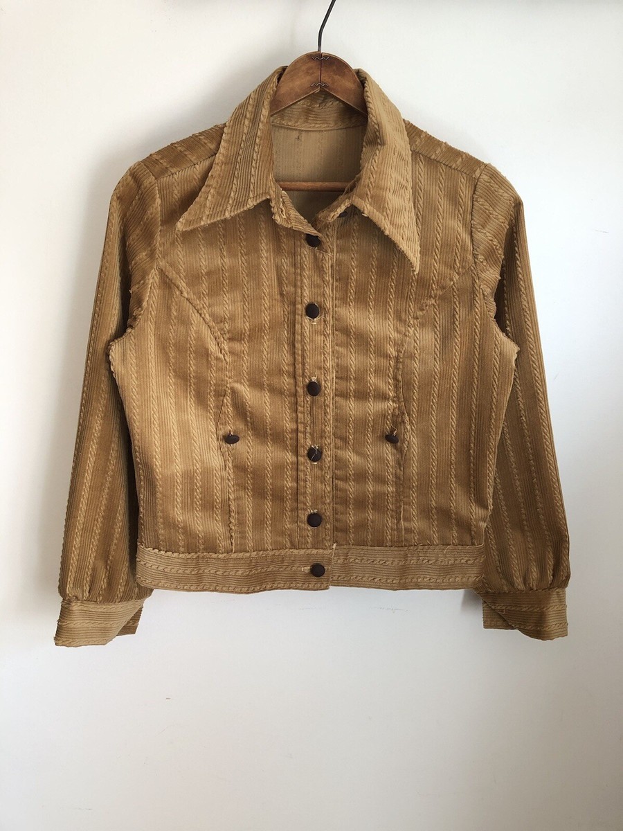 VTG 50s 60s Women's Corduroy Workwear Style Cropped Button VTG 50s 60s Women's Corduroy Workwear Style Cropped Button