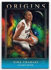 2024 Panini WNBA TINA CHARLES #18 Teal Origins /49-Atlanta Dream