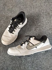 Nike Durasport 4 Golf Shoes Mens Size 8 White Black Silver 844550-100