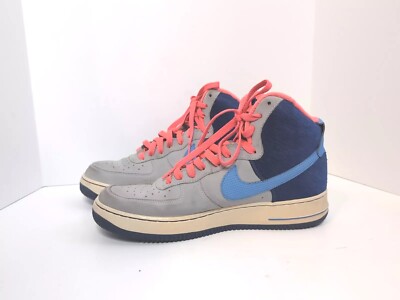 SZ 10 NIKE AIR FORCE High Grey Blue Pink 315121-018 Max Huarache Jordan  AF