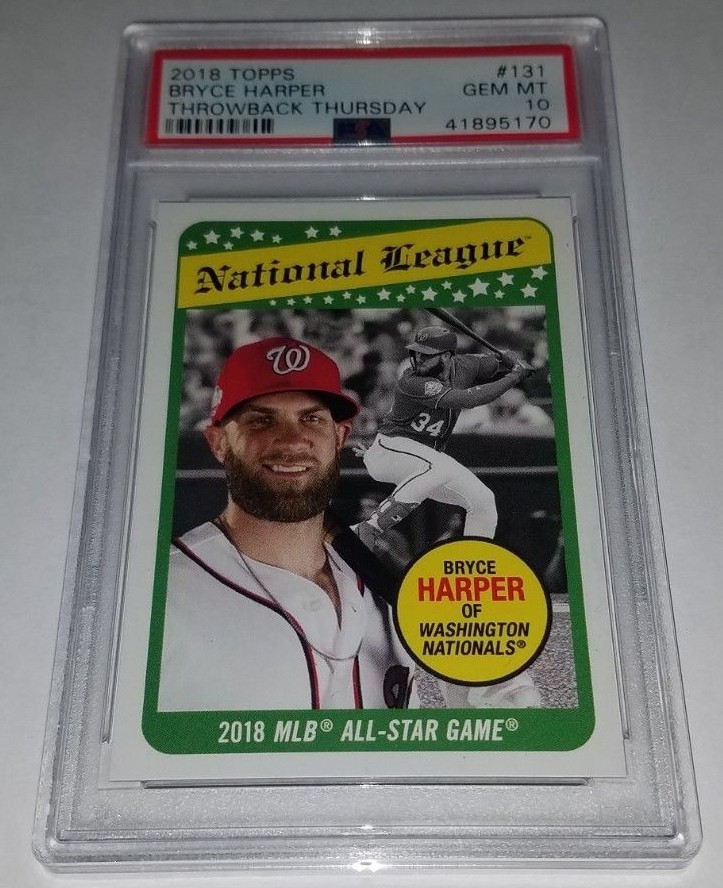 2018 Topps Throwback Thursday #TBT - 1969 Topps All-Star Design Bryce Harper #131 /1198