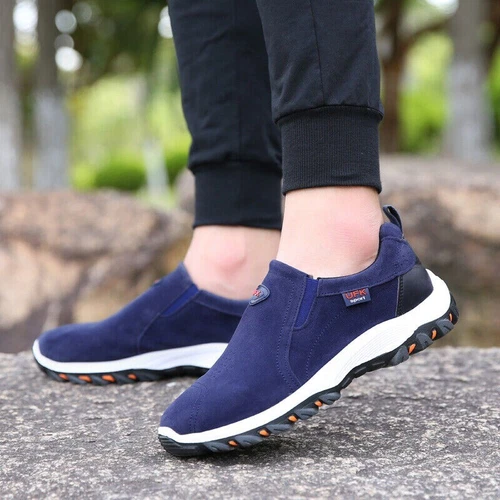 Mens Casual Breathable Loafers Shoes Running Walking Slip on Sports Sneakers Gym - Bild 13 von 49