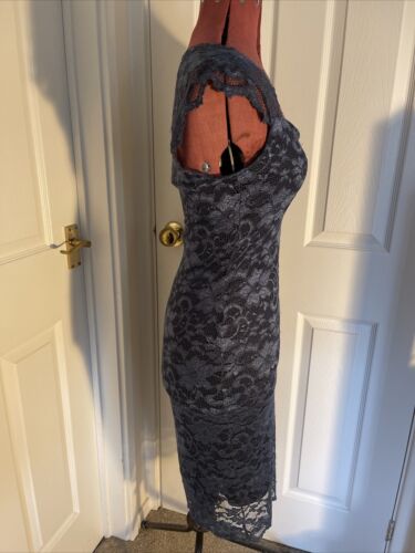 Ladies Amy Childs Official Blue Evening Dress Stretch 14 - Picture 3 of 12